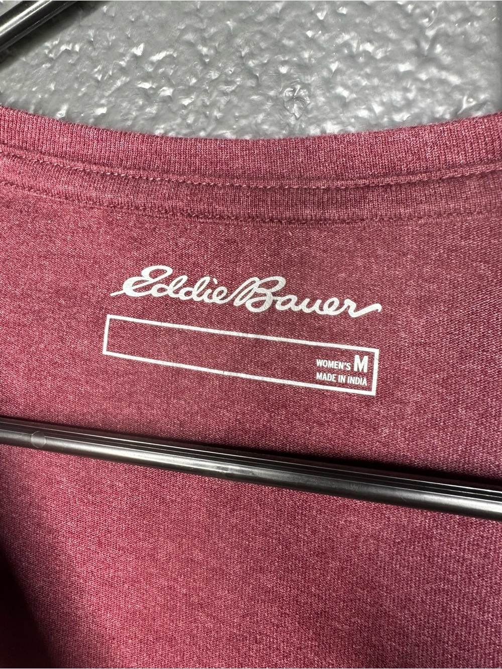 Eddie Bauer Brand - Women's V-Neck Long Sleeve Top - Burgundy - M - Picture 4 of 9